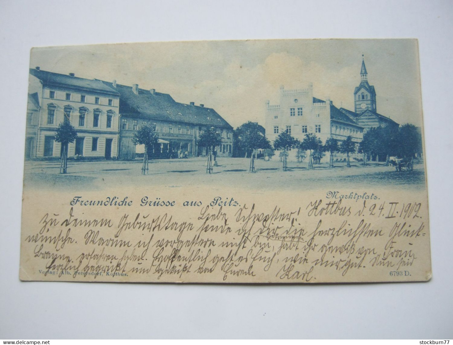 PEITZ  , Seltene   Karte Um 1902 - Peitz
