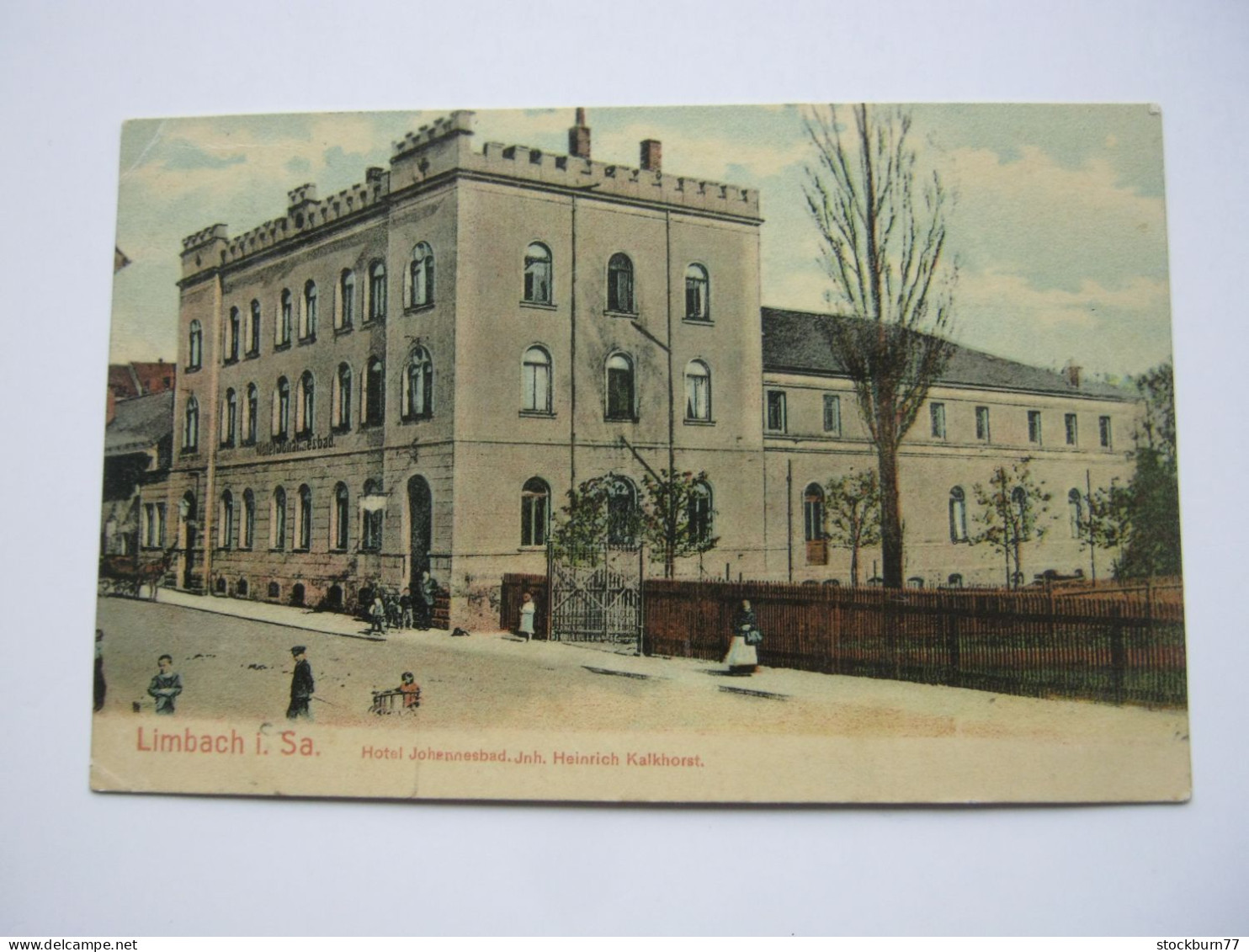 LIMBACH , Hotel , Seltene   Karte Um 1908 - Limbach-Oberfrohna