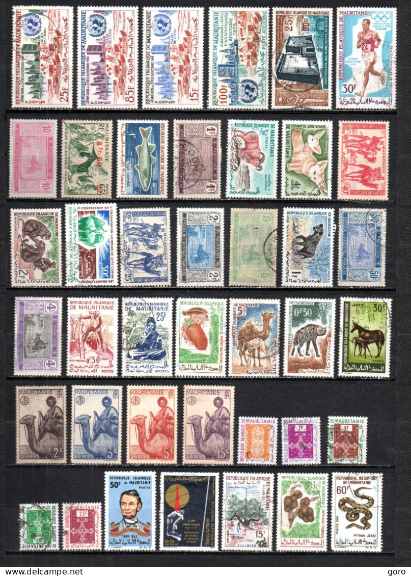 Mauritania  .-   Lote   Nº   3 .-   41   Sellos - Used Stamps