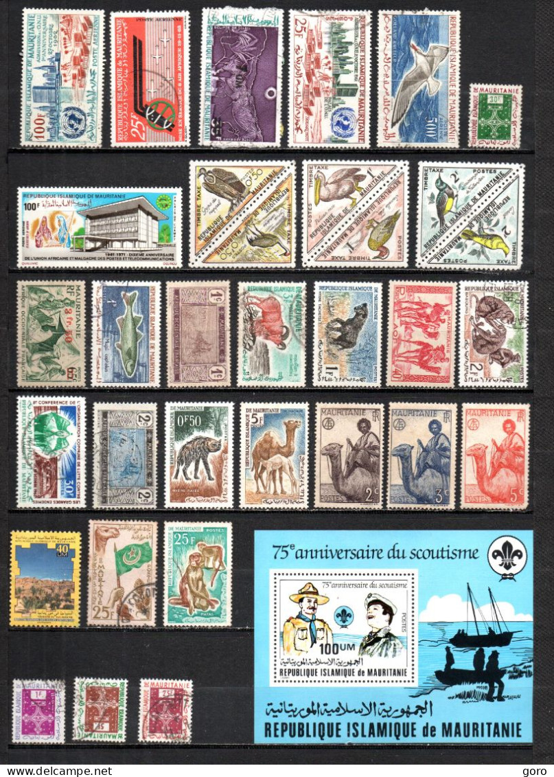 Mauritania  .-   Lote   Nº   4 .-   34   Sellos - Used Stamps