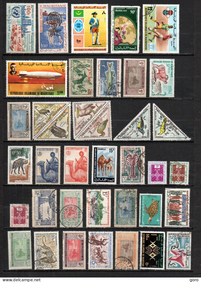 Mauritania  .-   Lote   Nº   5 .-   38   Sellos - Used Stamps