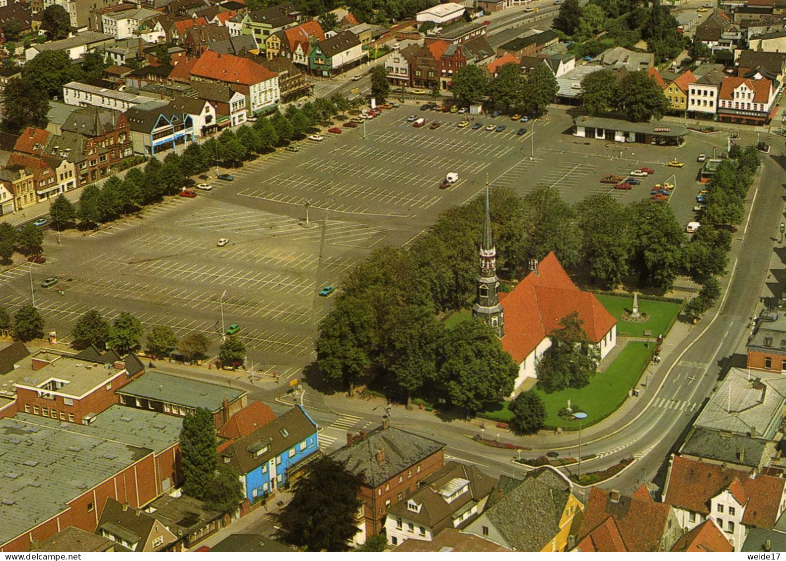 05421 - HEIDE In Holstein - Blick Auf Die St. Jürgen-Kirche Und Den Marktplatz - Heide