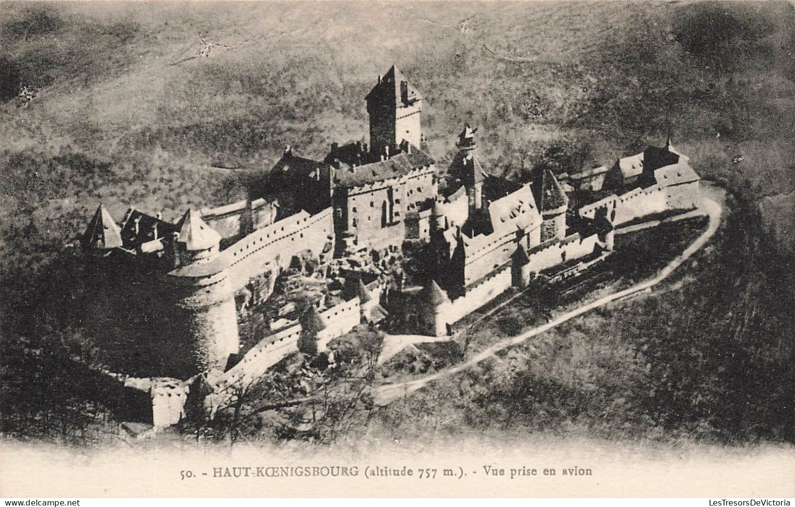 FRANCE - Haut Koenigsbourg (altitude 757 M) - Vue Prise En Avion - Vue Générale - Carte Postale Ancienne - Selestat