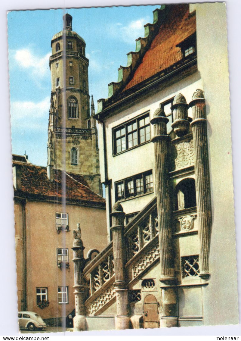 Postkaarten > Europa > Duitsland > Beieren > Noerdlingen Rathaustreppe Gebruikt (16607) - Noerdlingen