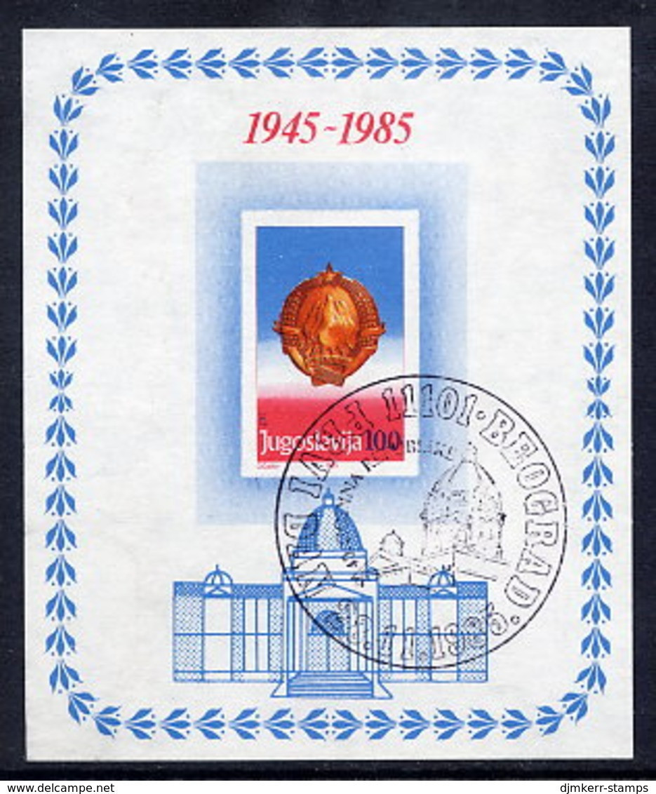 YUGOSLAVIA 1985 40th Anniversary Of Republic Block Used.  Michel Block 27 - Used Stamps