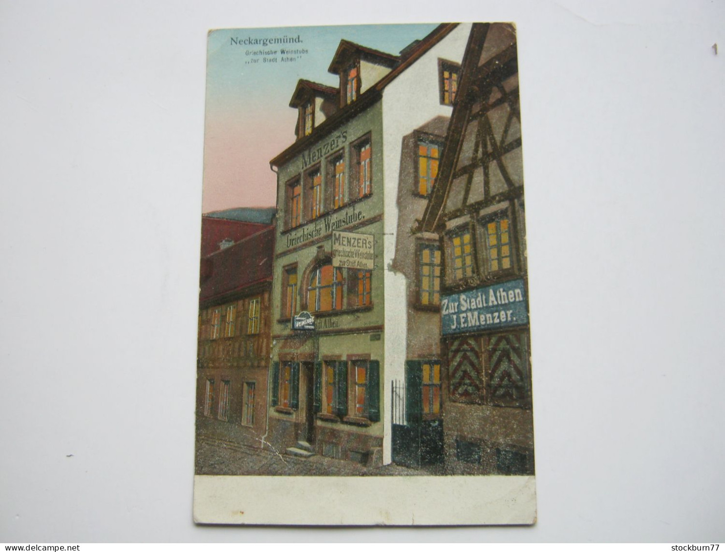 Neckargemünd , Griechische Weinstube, Seltene   Karte Um 1920 - Neckargemuend