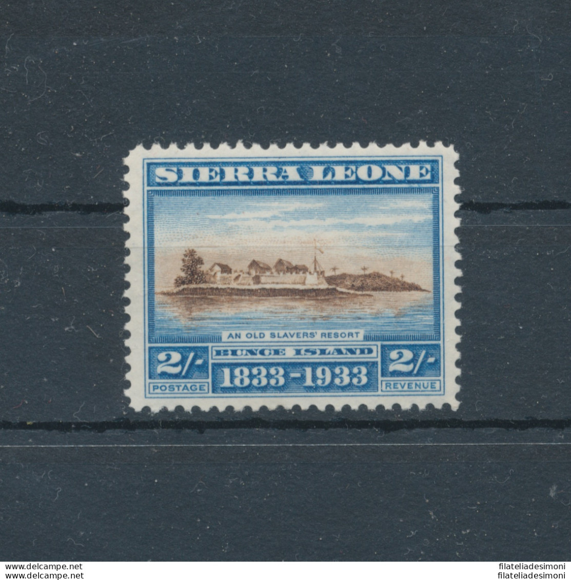 1933 Sierra Leone - Stanley Gibbons N. 177 - 2 Scellini Brown And Light Blue - MNH** - Autres & Non Classés