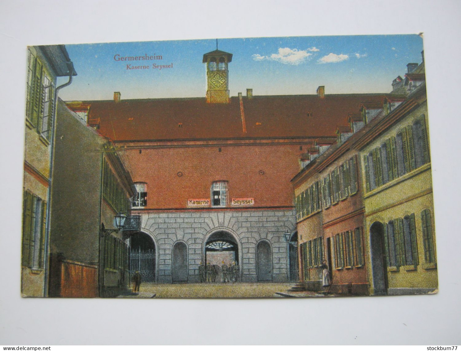 Germersheim , Kaserne , Seltene   Karte Um 1920 - Germersheim