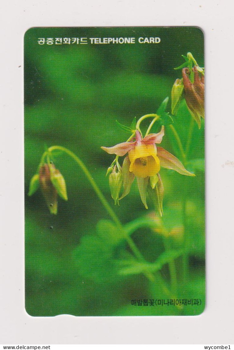 SOUTH KOREA - Flowers Magnetic Phonecard - Korea, South