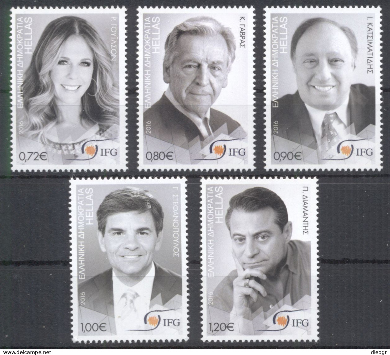 Greece 2016 Greek Personalities Issue MNH XF. - Unused Stamps