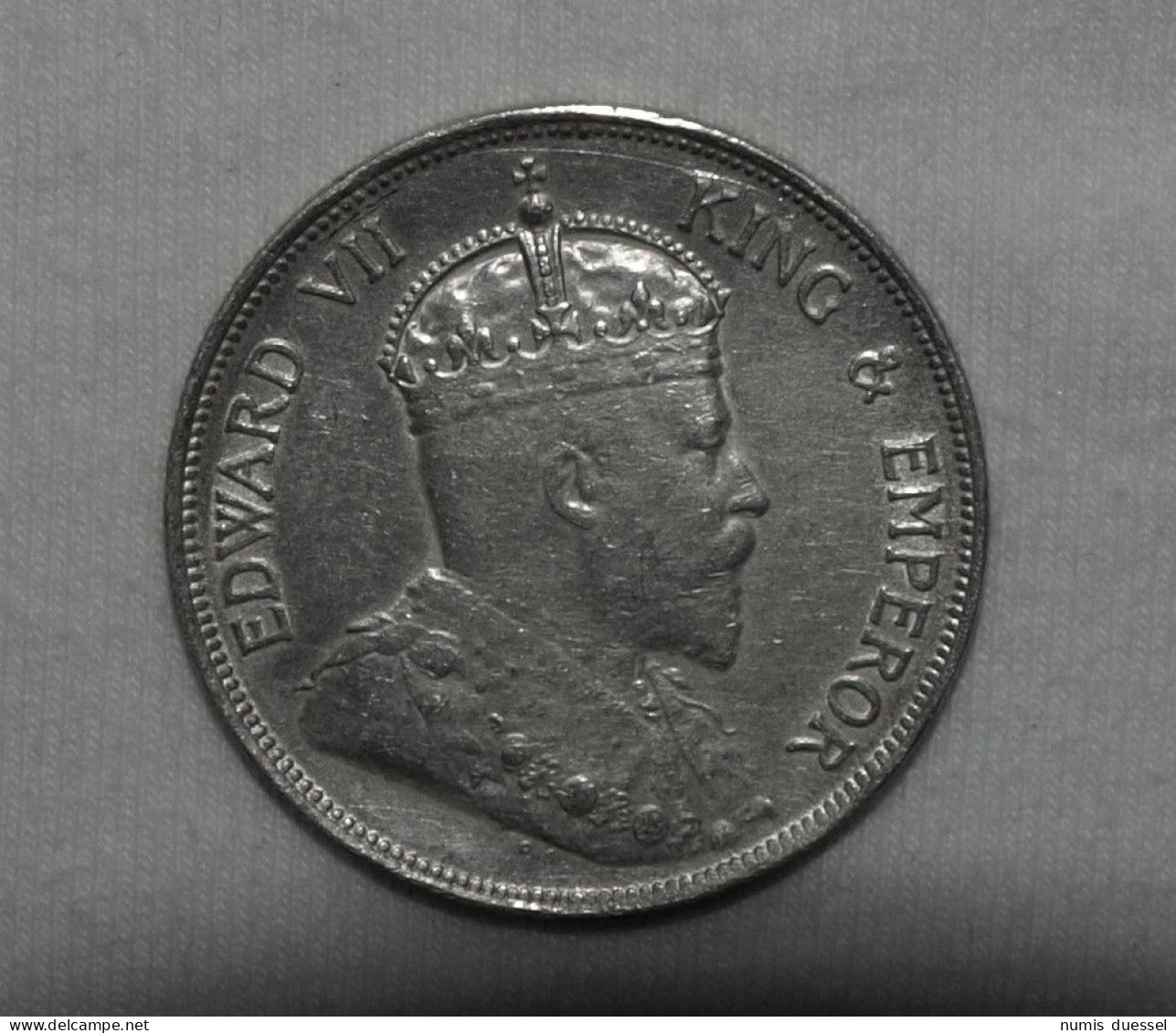 Silber/Silver Straits Settlements/British Malaysia Edward VII, 1908, 50 Cents, 1/2 Dollar - Colonias