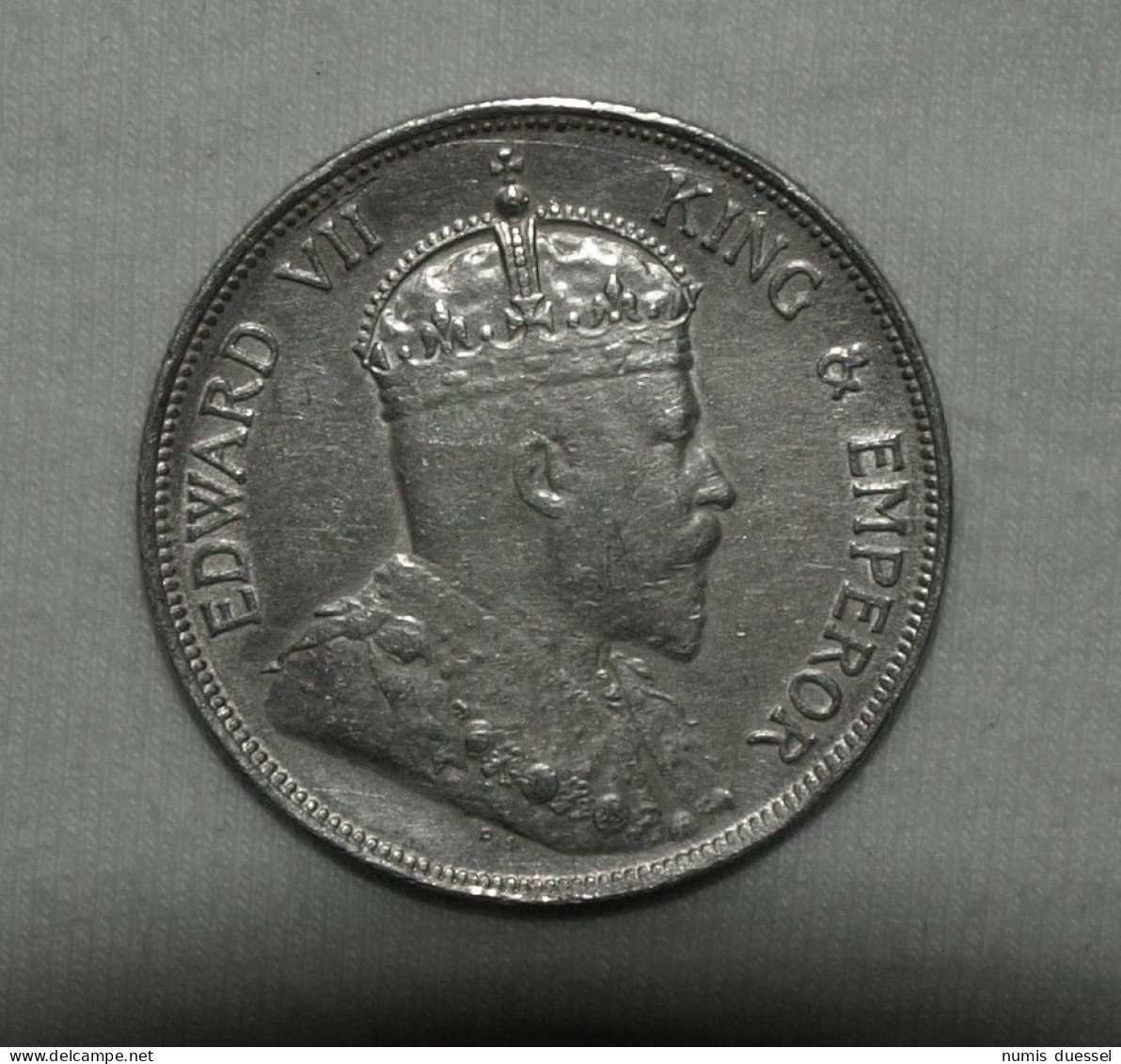 Silber/Silver Straits Settlements/British Malaysia Edward VII, 1908, 50 Cents, 1/2 Dollar - Kolonies