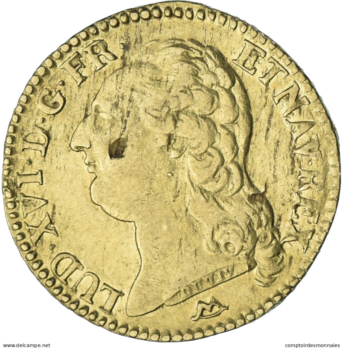 France, Louis XVI, Louis D'or à La Tête Nue, 1787, Montpellier, Or, TTB - 1774-1791 Lodewijjk XVI