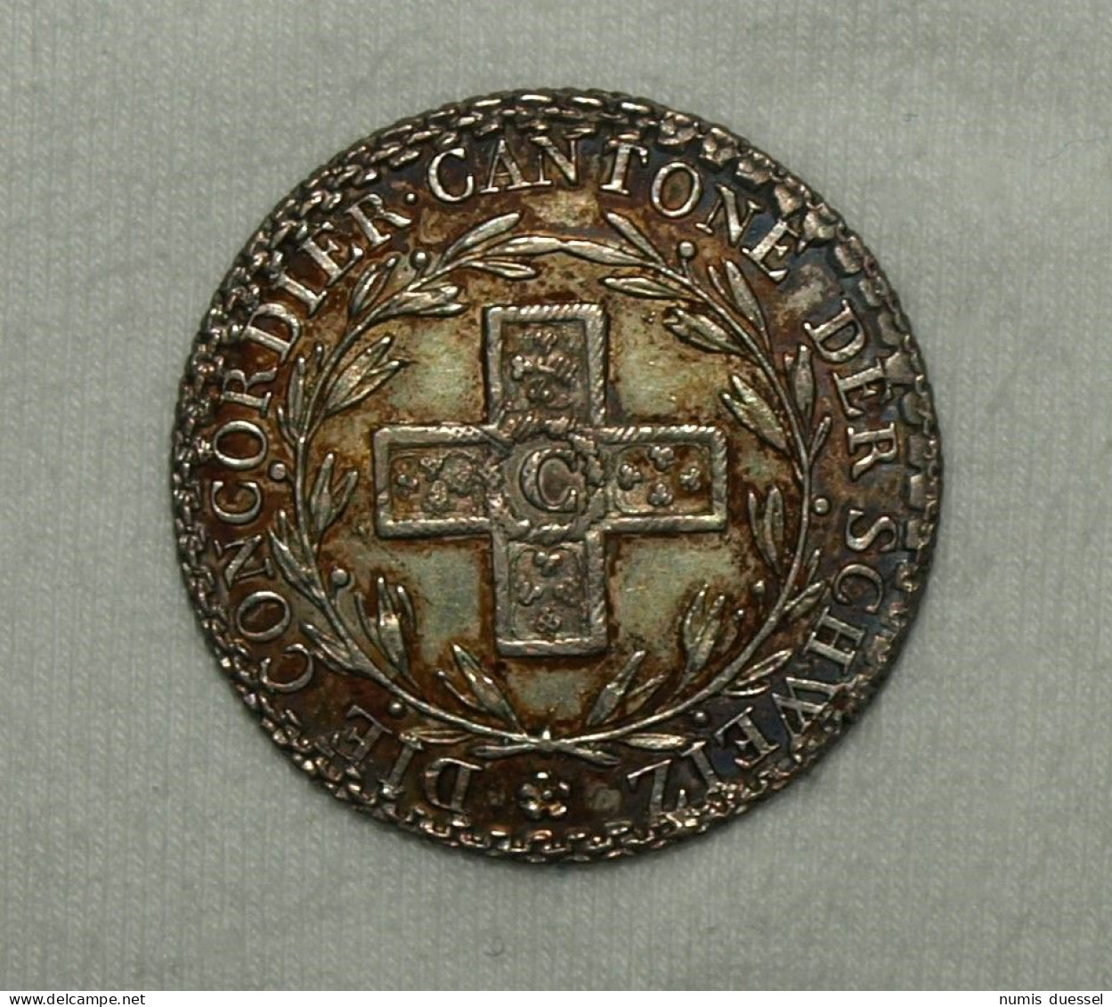 Silber/Silver Switzerland/Schweiz/Suisse Aargau, 1826, 5 Batzen VZ/XF - Cantonal Coins