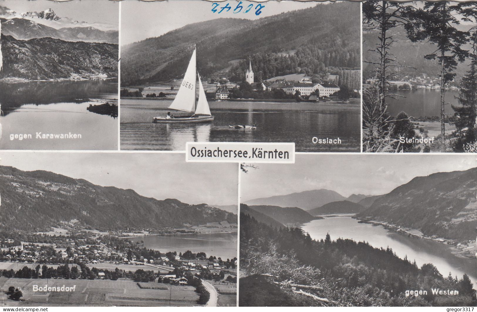 E4417) OSSIACHERSEE - Kärnen - Mehrbild Mit Bodensdorf - Steindorf - Ossiach - Karawanken - Segelboot - Ossiachersee-Orte