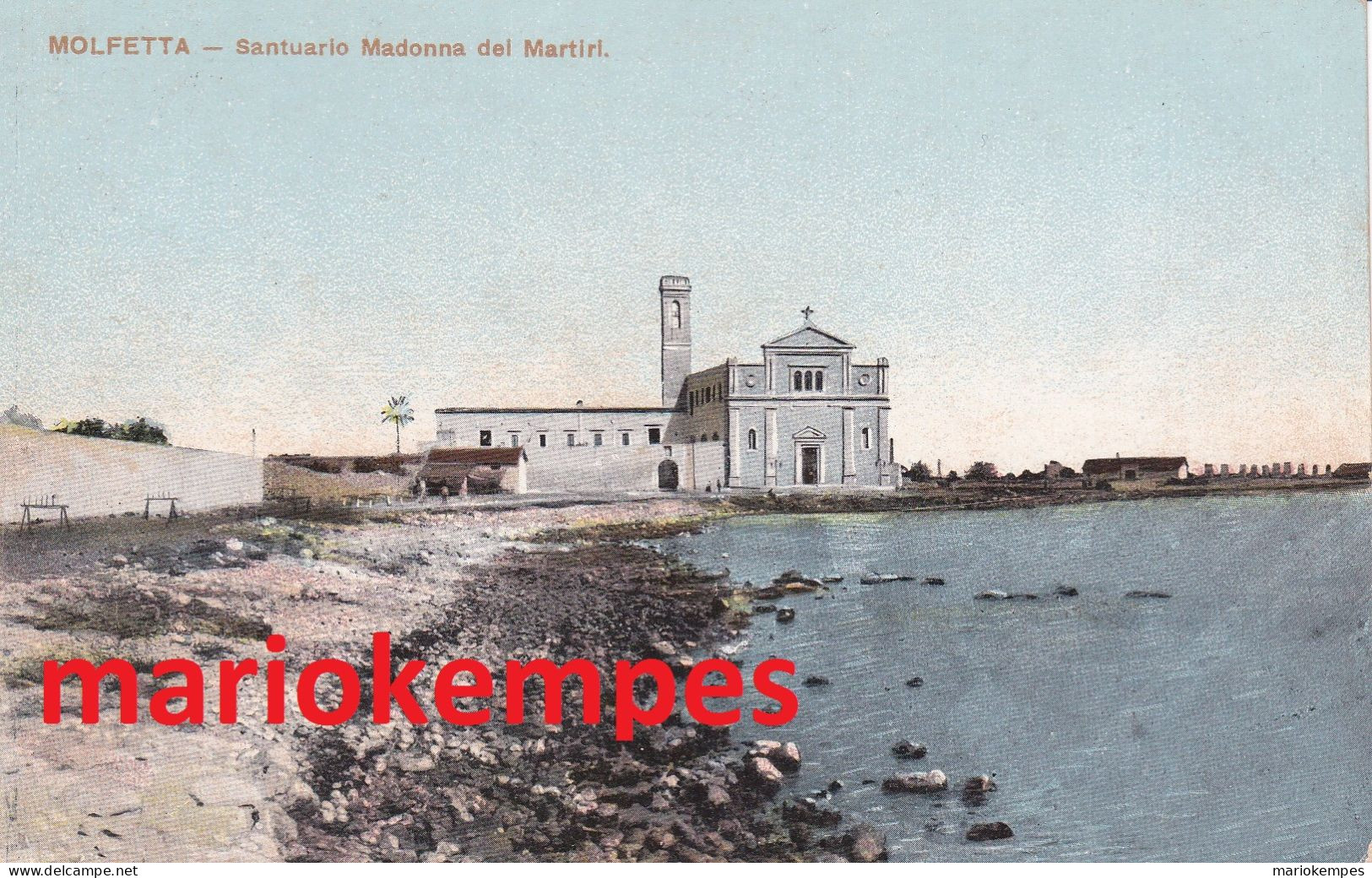 MOLFETTA  ( Bari )  -  Santuario Madonna Dei Martiri...................viaggiata 1910 - Molfetta