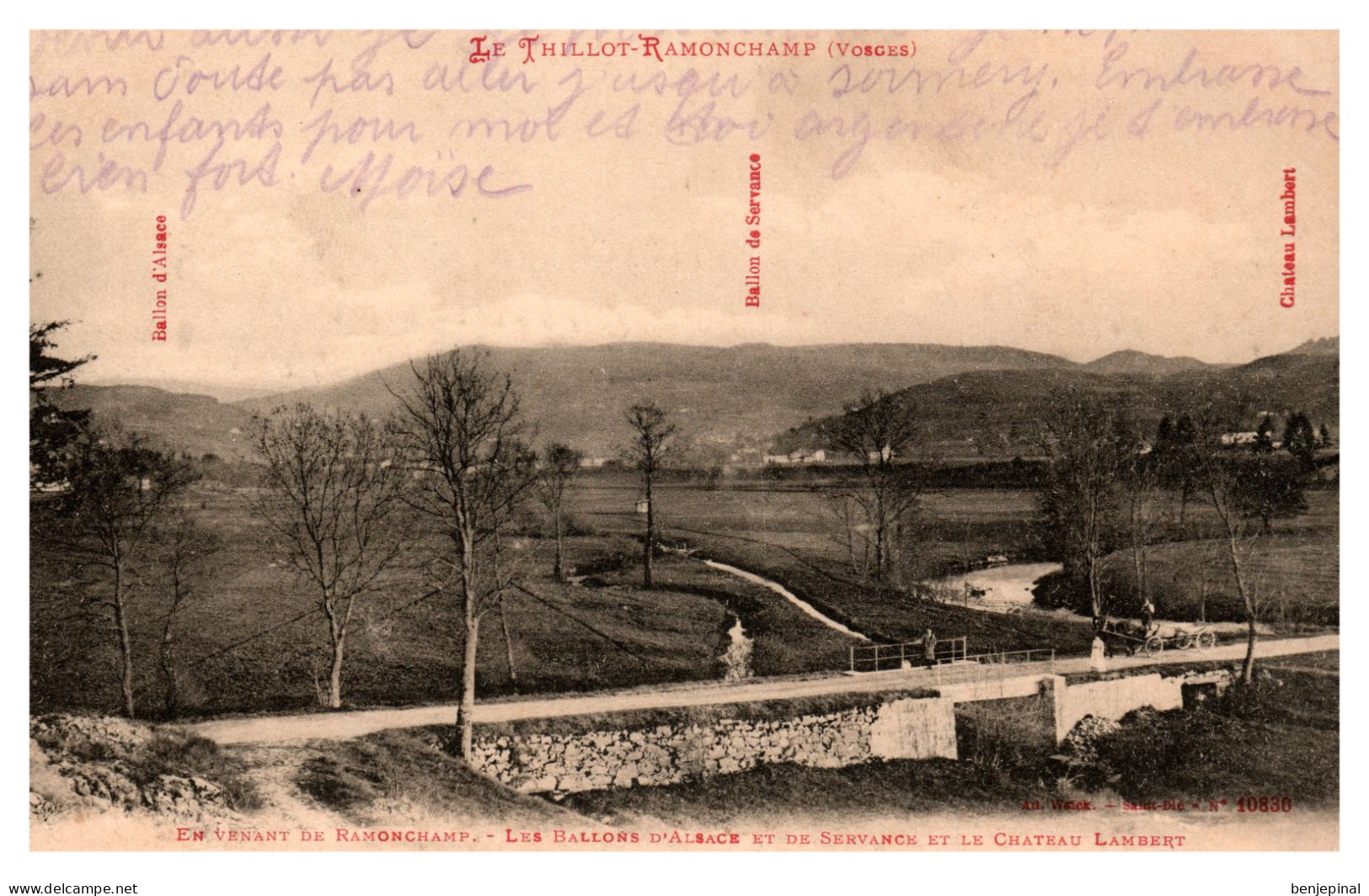 Le Thillot - En Venant De Ramonchamp  - Les Ballons D'Alsace Et De Servance Et Le Château Lambert - Le Thillot