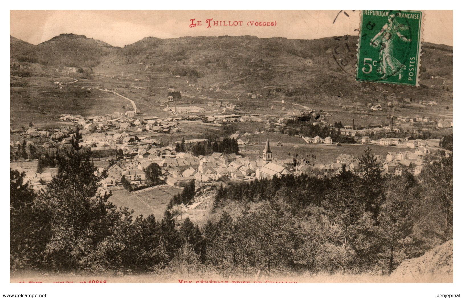 Le Thillot - Vue Générale Prise De Chaillon - Le Thillot