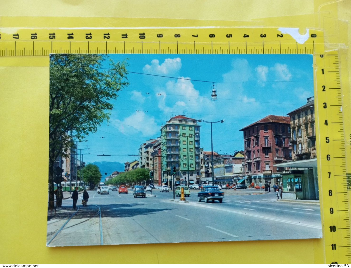 CT-05236- TORINO - PIAZZA SABOTINO E CORSO PESCHIERA - AUTO EPOCA - Places & Squares