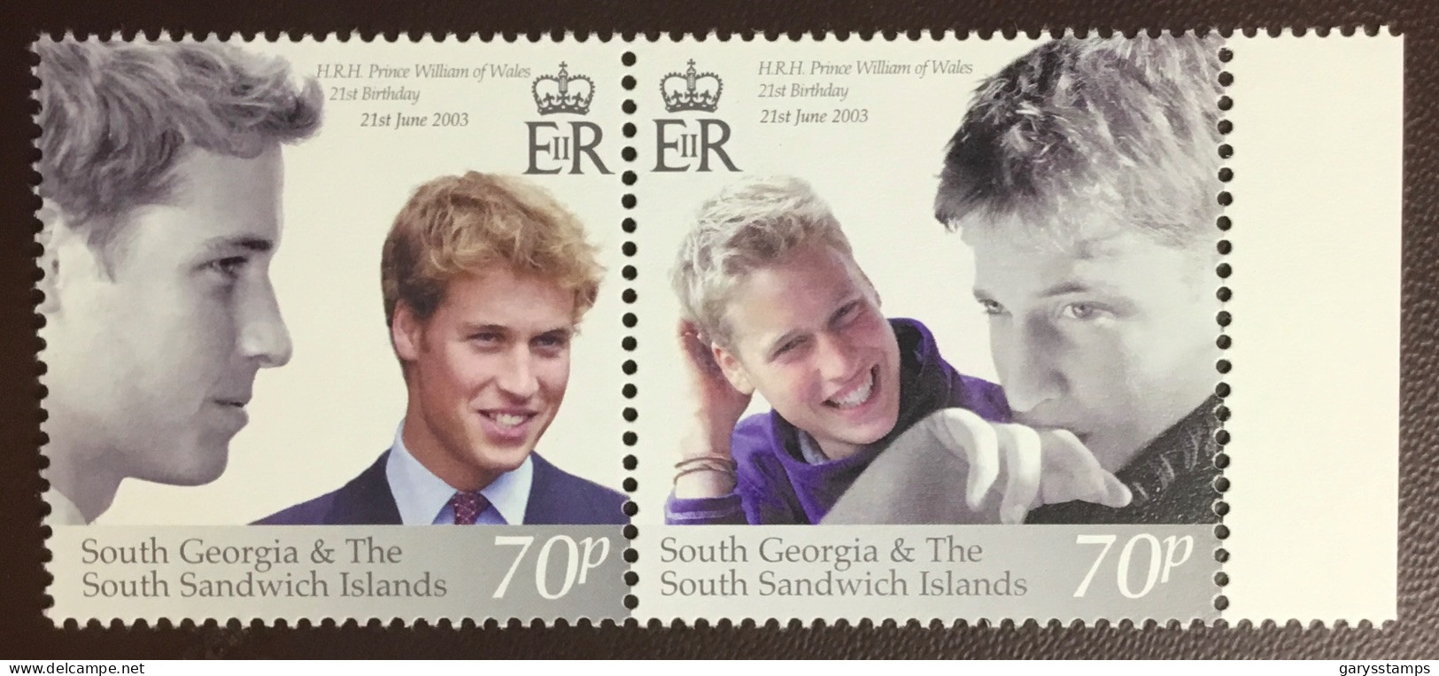 South Georgia 2003 Prince William Birthday MNH - South Georgia