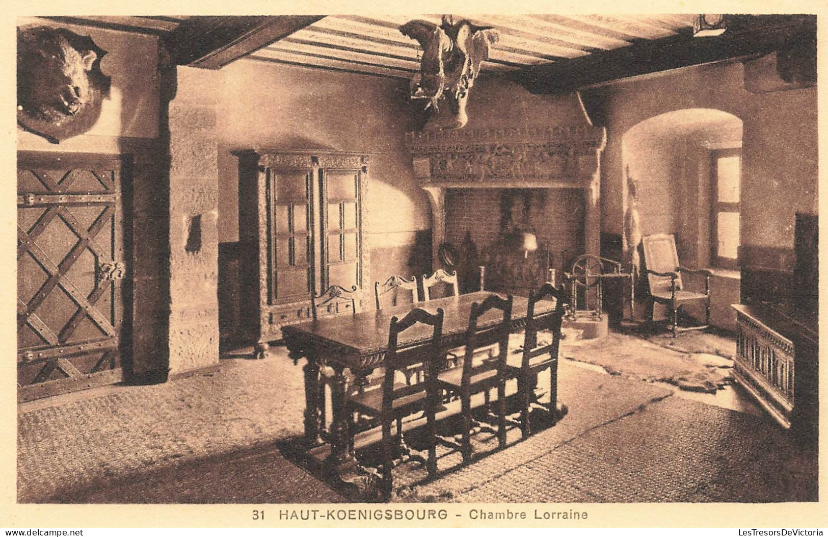 FRANCE - Haut-Koenigsbourg - Vue Générale De La Chambre Lorraine - Carte Postale Ancienne - Alsace