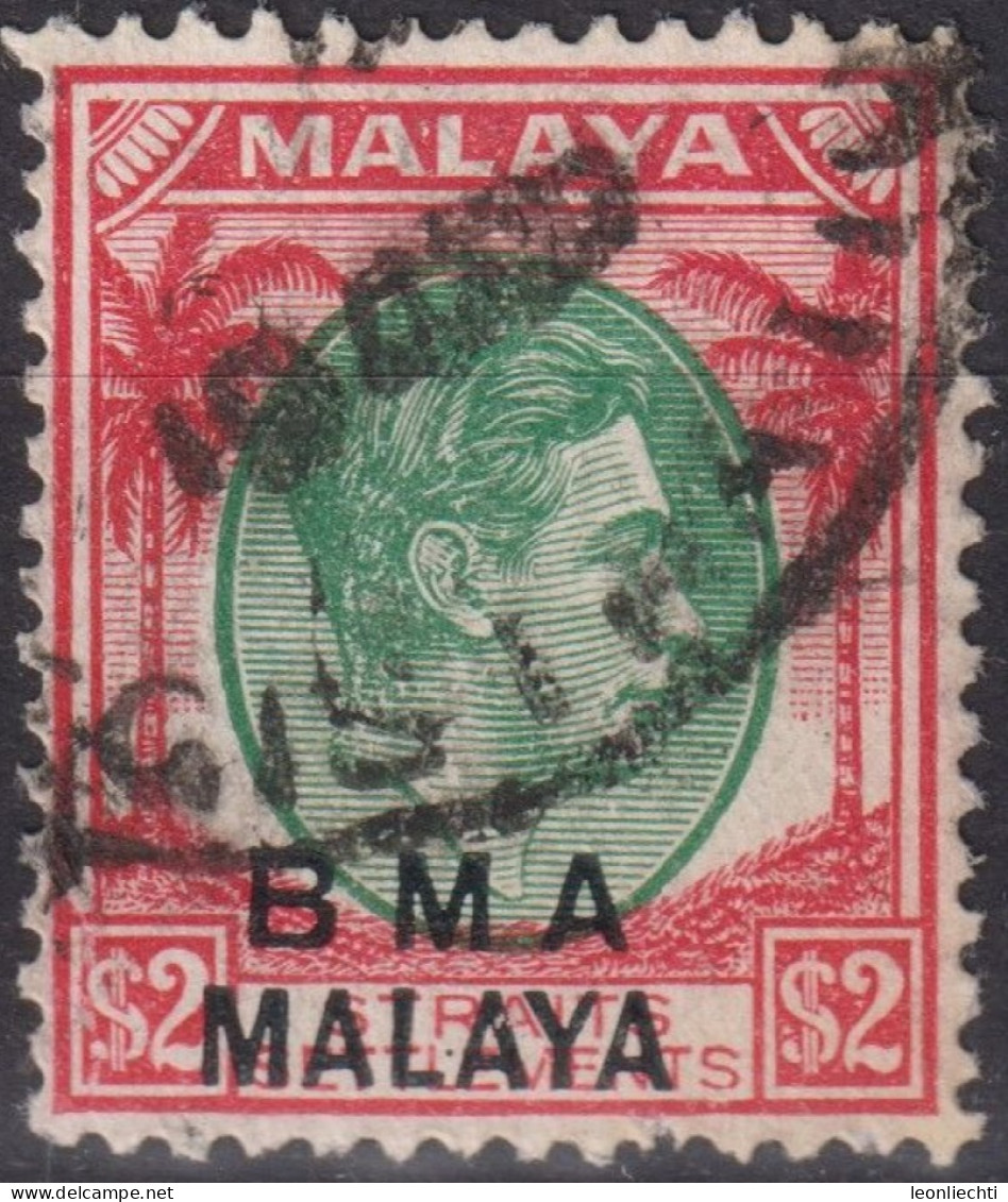 1945 Malaya (British Military Administration) ° Mi:MY-BMA 13, Sn:SG-ST 269, Yt:MY-BMA 13, Overprinted "B.M.A. Malaya" - Malaya (British Military Administration)