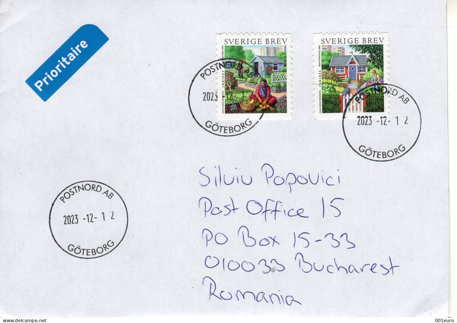 SWEDEN:  Cover Circulated To Romania - Registered Shipping! - Usati