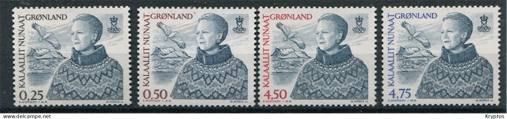 Greenland 2000-06. Queen Margrethe II (4 Stamps). All MINT - Unused Stamps