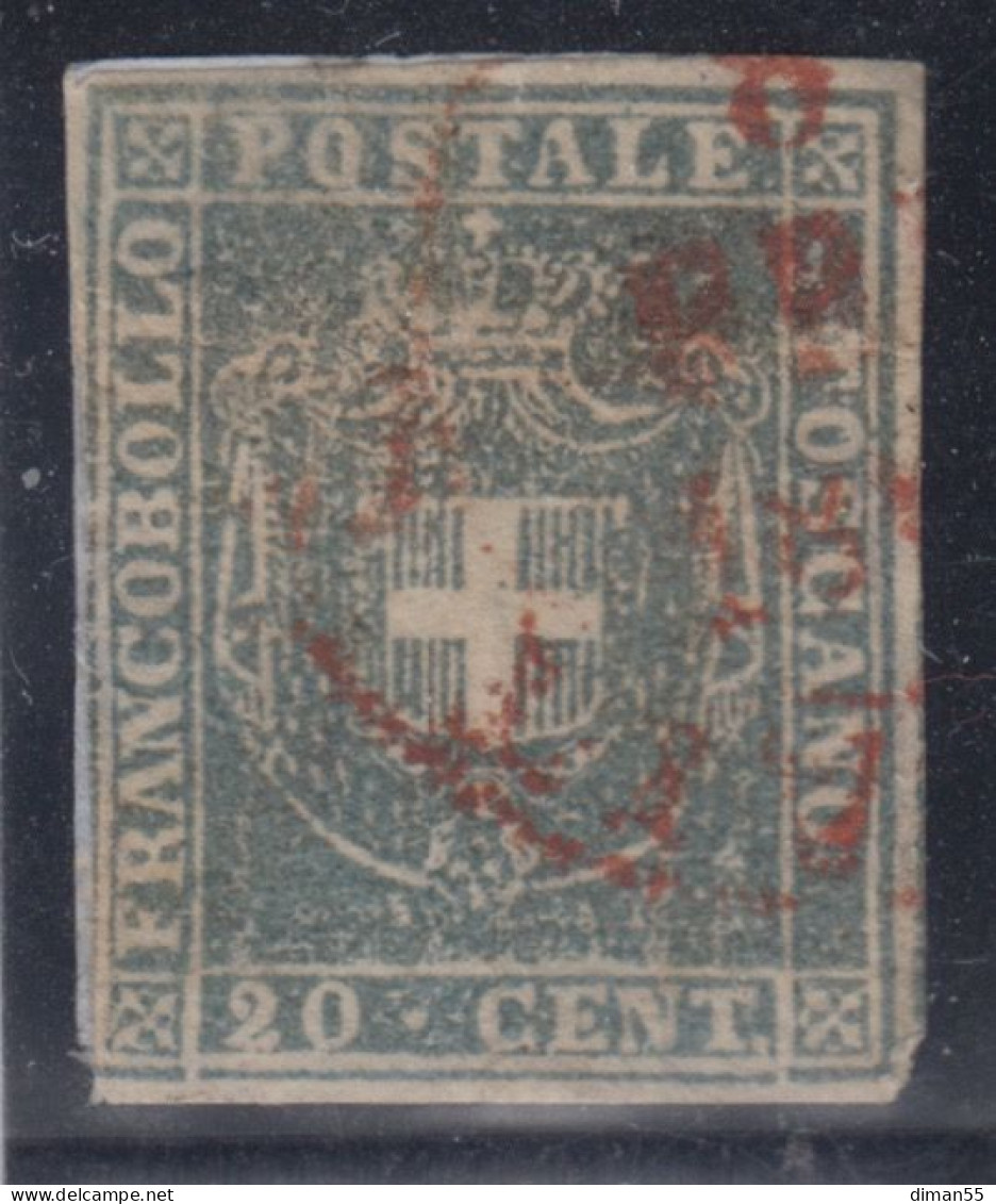 ITALIA - Toscana - Sassone N.20c Cat.550 Euro - Grigio Verdastro Chiaro - Toscane