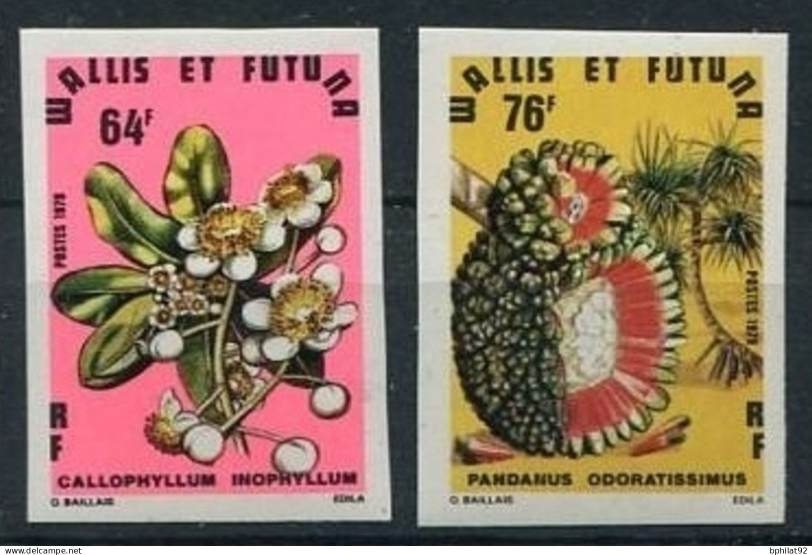 !!! WALLIS ET FUTUNA : N°235/236 NON DENTELES NEUFS ** - Imperforates, Proofs & Errors