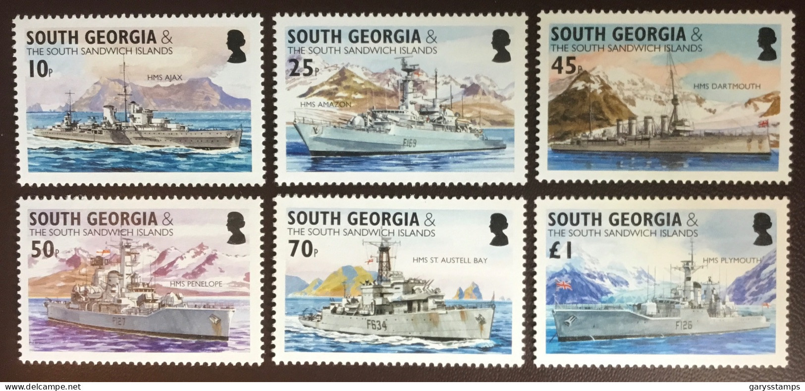 South Georgia 2004 Royal Navy Frigates & Cruisers Ships MNH - Géorgie Du Sud