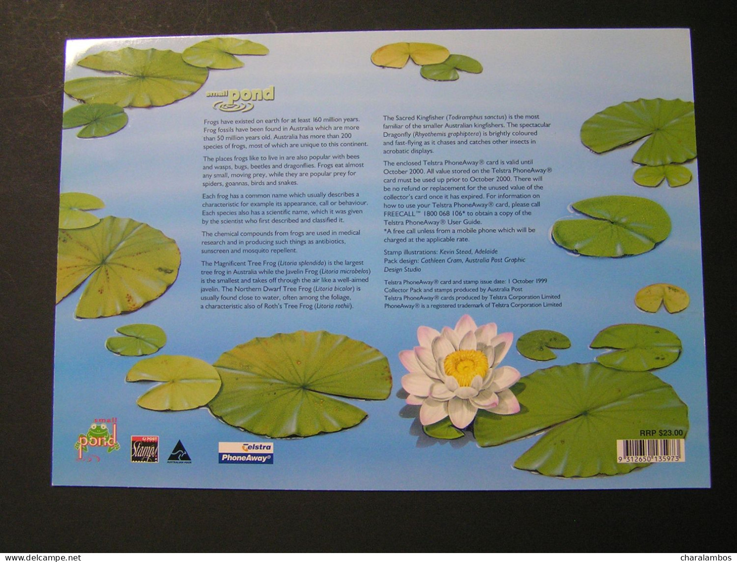AUSTRALIA 1999 Small Pond End Stamps Folder.. - Australie