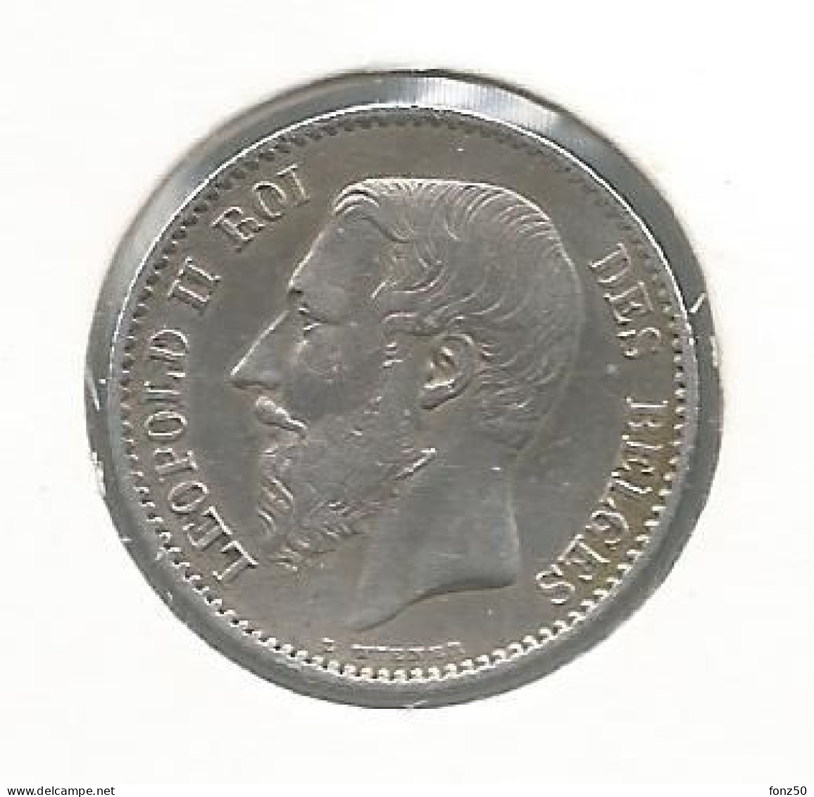 LEOPOLD 2 * 1 Frank 1866 Frans * Z.Fraai / Prachtig * Nr 12561 - 1 Franc