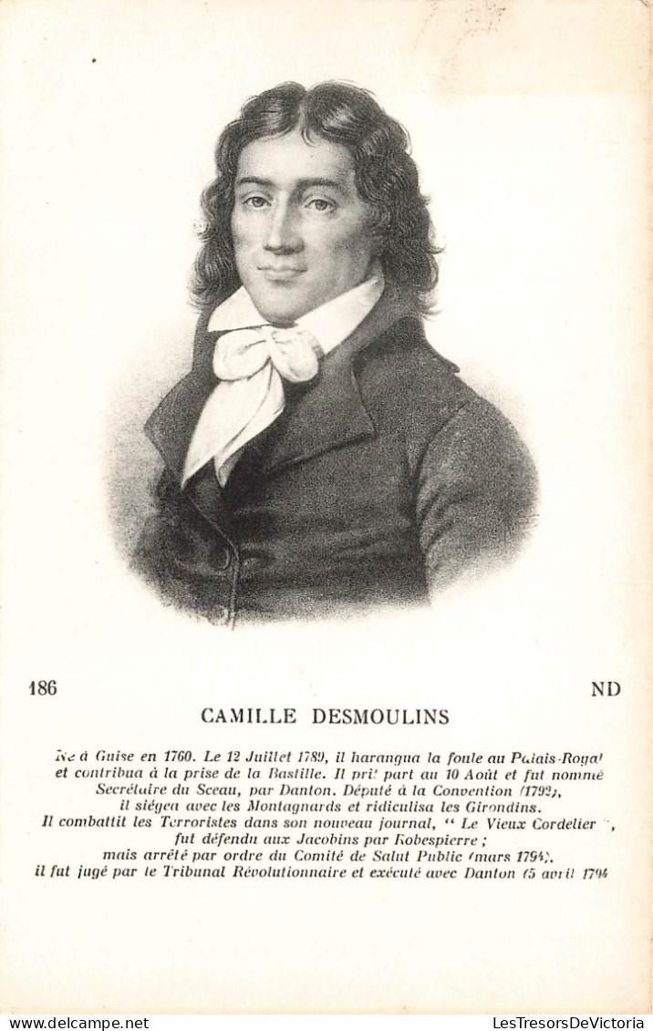 CELEBRITE - Personnage Historique - Camille Desmoulins - ND - Carte Postale Ancienne - Historische Figuren