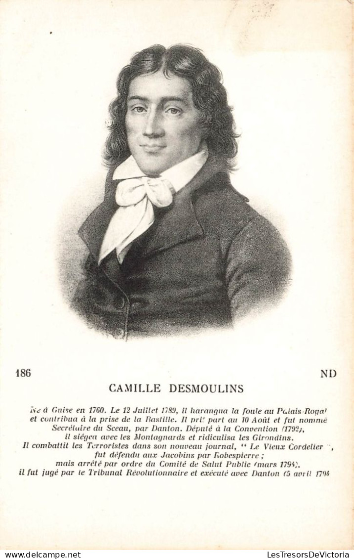 CELEBRITE - Personnage Historique - Camille Desmoulins - ND - Carte Postale Ancienne - Personaggi Storici