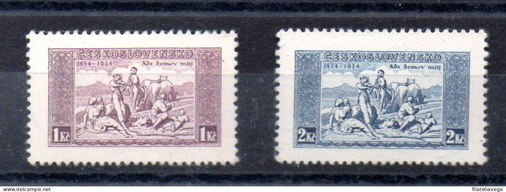 Checoslovaquia Serie Nº Michel 330x/31x ( Palpel Carton) - Unused Stamps