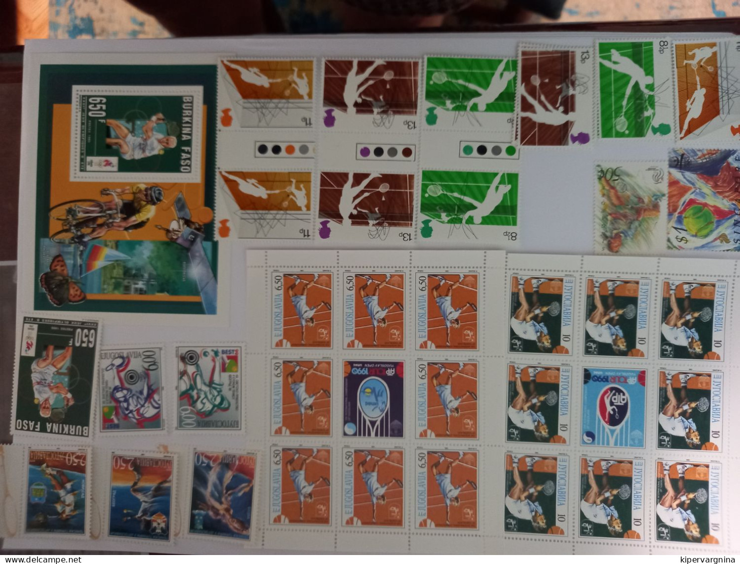 Stamps All Over The World LAWN TENNIS - Plongée