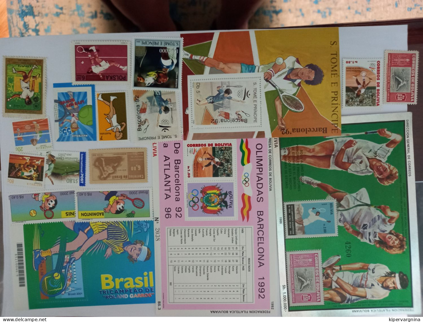 stamps all over the world LAWN TENNIS