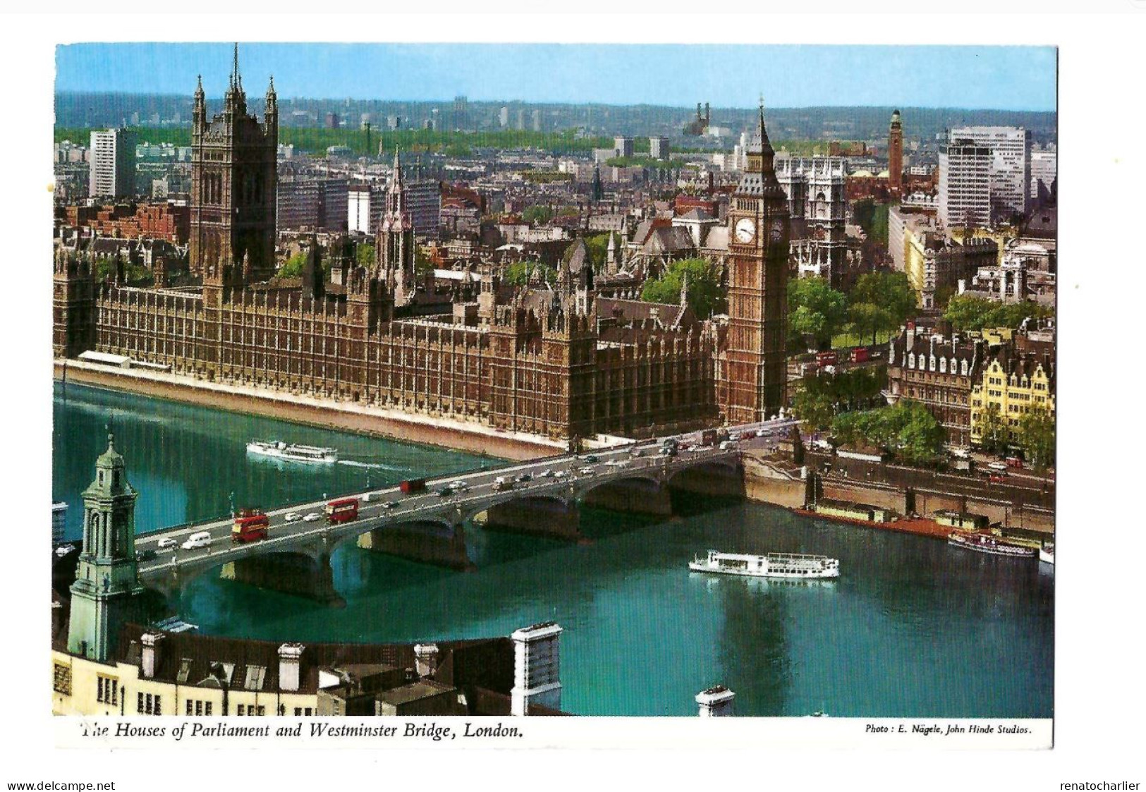 The Houses Of Parliament And Westminster Bridge.Expédié à La Bassée (Nord/France) - Houses Of Parliament