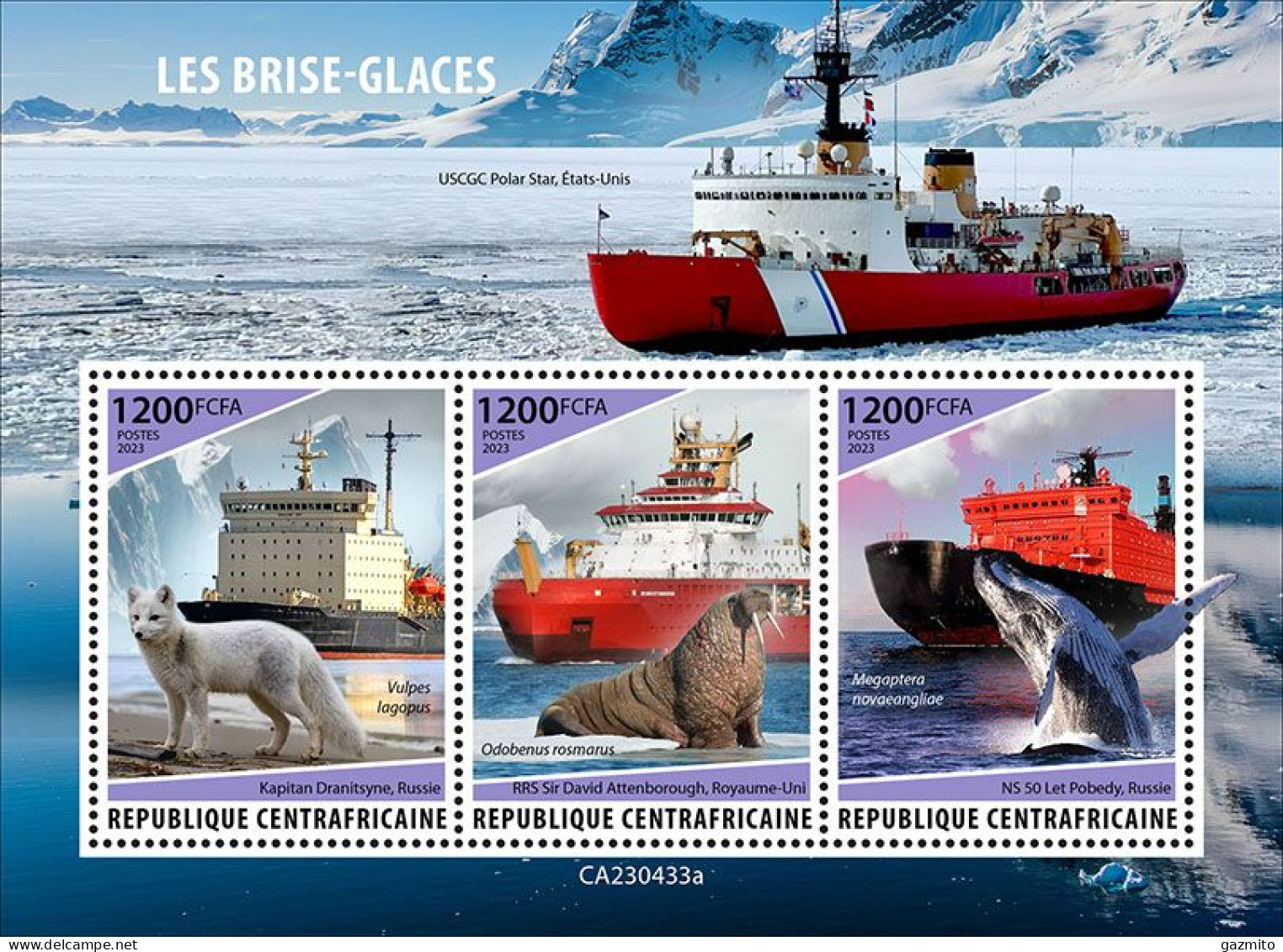 Centrafrica 2023, Iceberg, Orca, Fox, 3val In BF - Ballenas