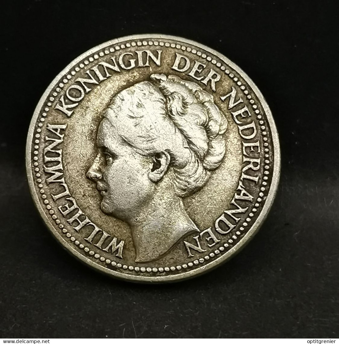 25 CENTS 1928 ARGENT WILHELMINA PAYS BAS / NEDERLAND SILVER - 25 Cent