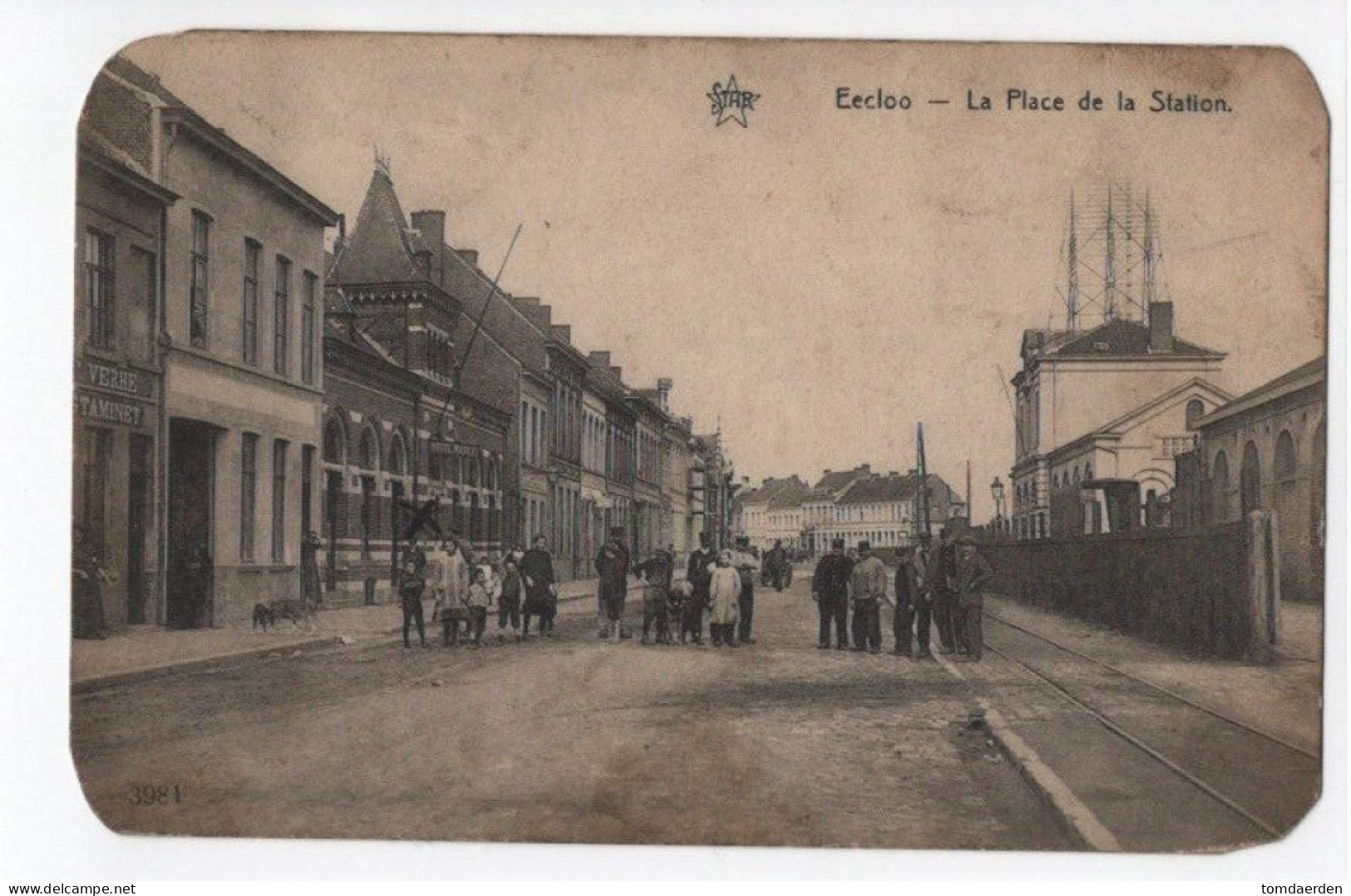 EECLOO - La Place De La Station - 1912. Eeclo - Statieplaats / Stationsplein - Eeklo