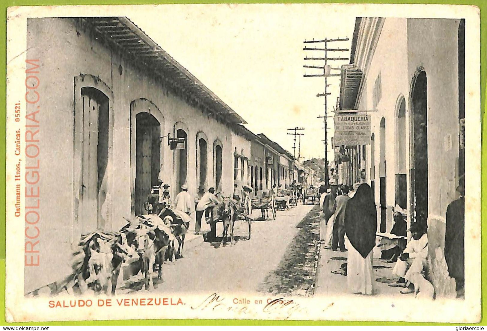 Af2950 - VENEZUELA - VINTAGE POSTCARD - Caracas - 1907 - Venezuela