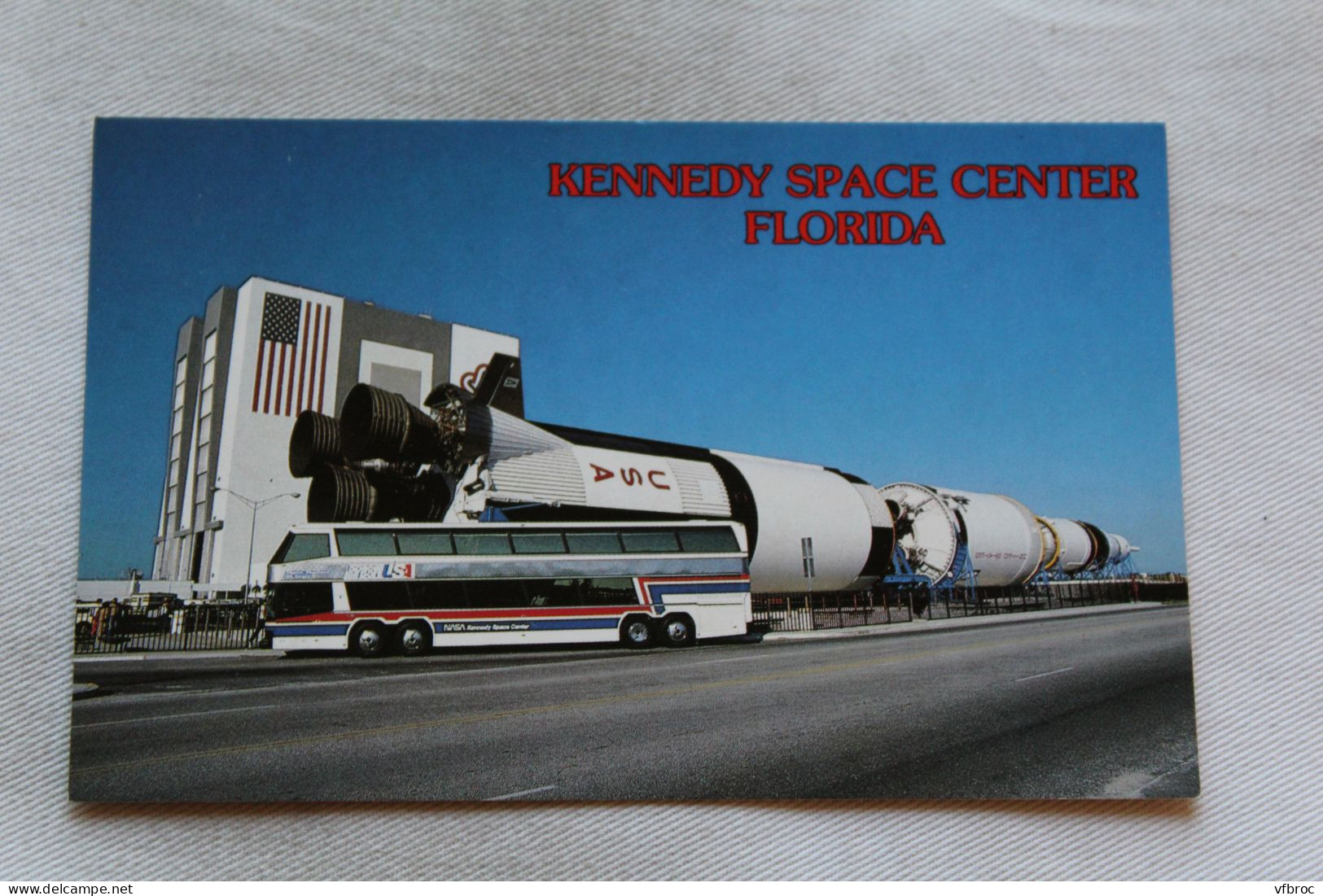 L269, Cpsm, John F. Kennedy Space Centre, The Saturn V Rocket On Display Near Vehicle... - Espace