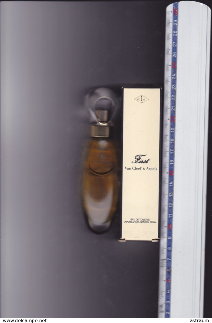 Rare Miniature 20 Ml Vintage Parfum Vaporisateur - Van Cleef & Arpels - First - EDT - Pleine Avec Boite - Miniaturen Herrendüfte (ohne Verpackung)