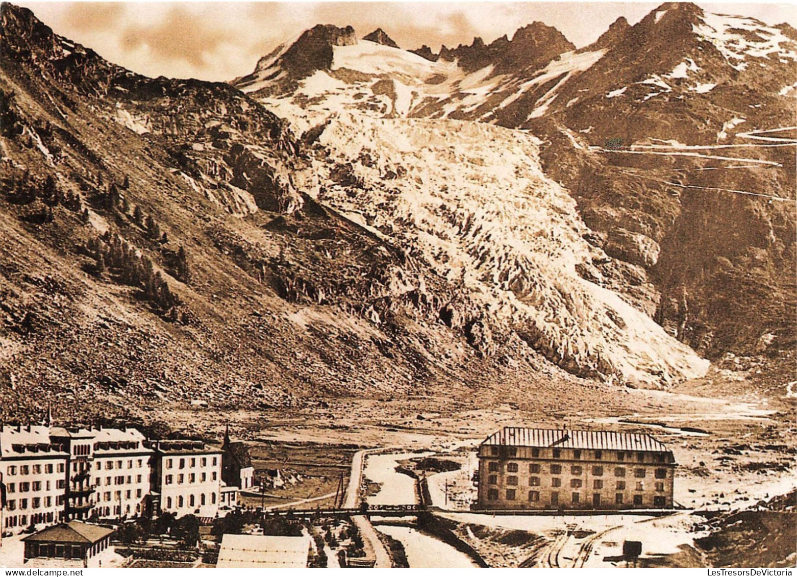 SUISSE - Gletsch - Mit Dem Rhonegletscher Und Galenstock - Carte Postale Ancienne - Sonstige & Ohne Zuordnung