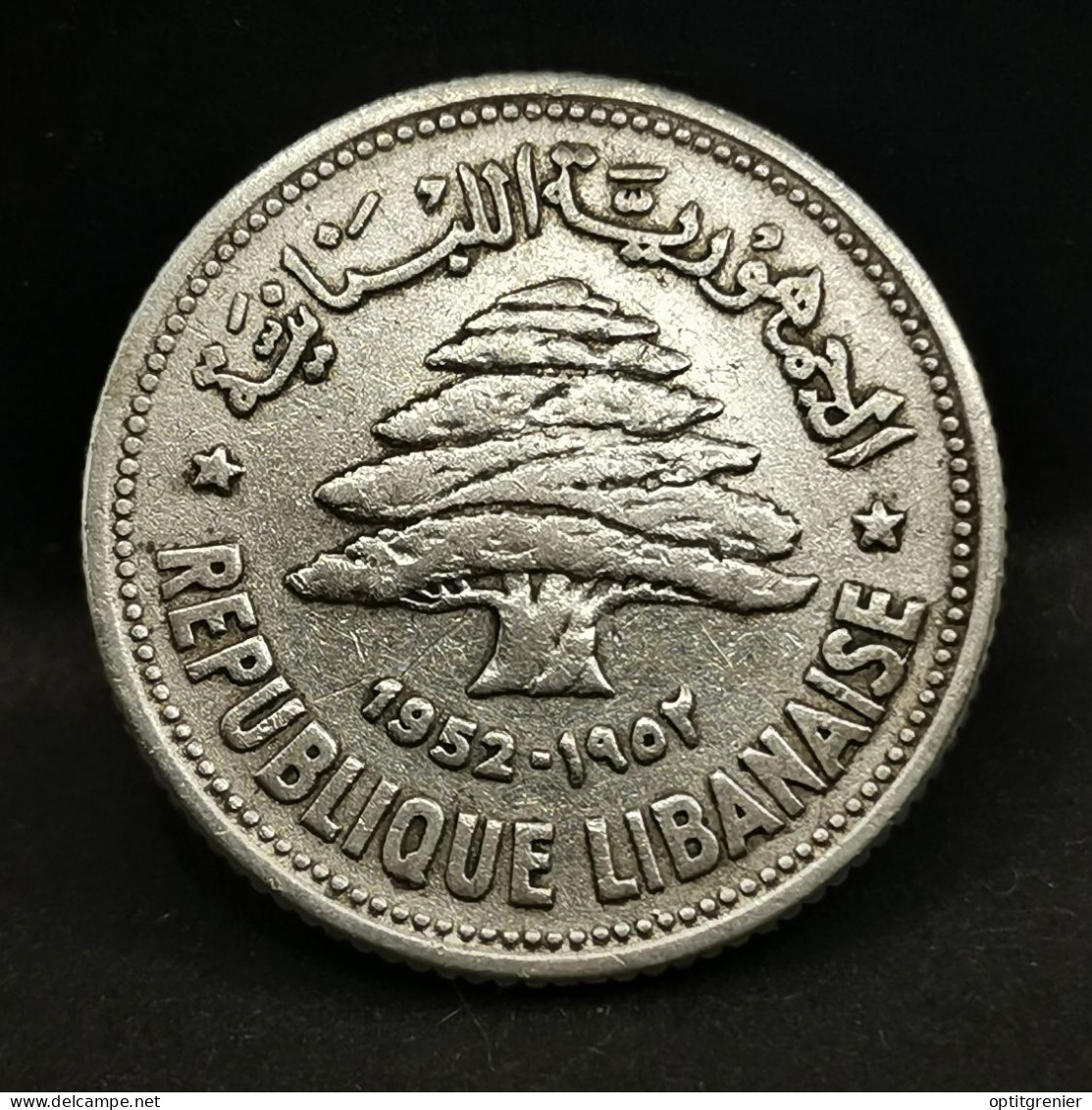 50 PIASTRES ARGENT 1952 LIBAN / LEBANON SILVER - Liban