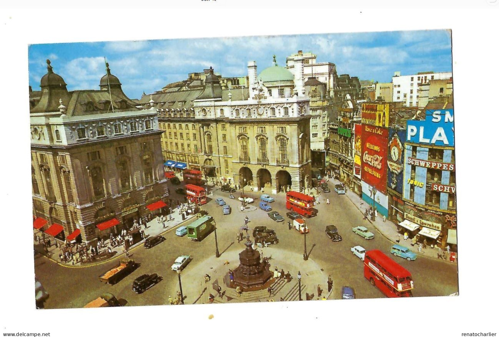 PIccadilly Circus.Oldtimer.Bus à Impériale.Expédié à Dainville (Pas-de-Calais/France) - Piccadilly Circus