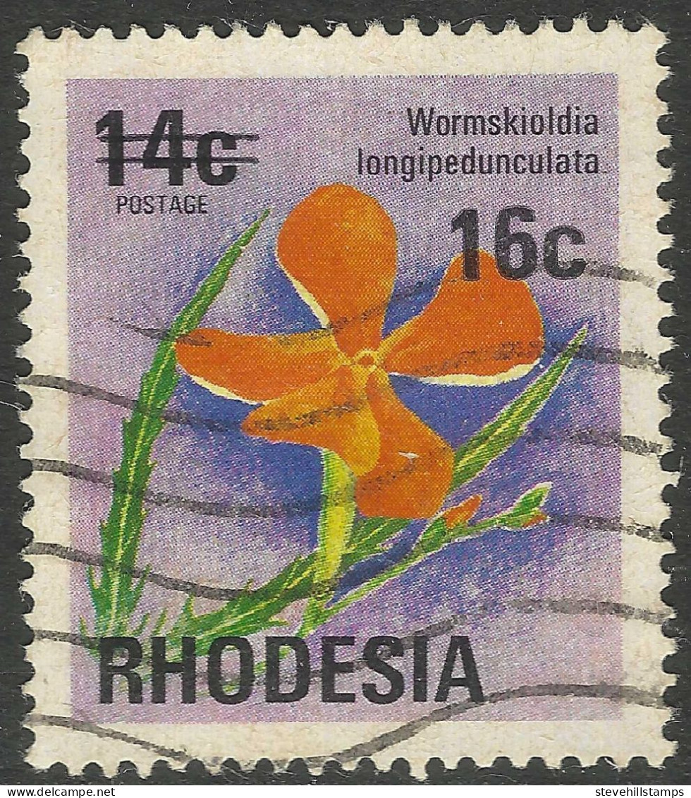 Rhodesia. 1976 Surcharges. 16c On 14c Used SG 527 - Rhodésie (1964-1980)