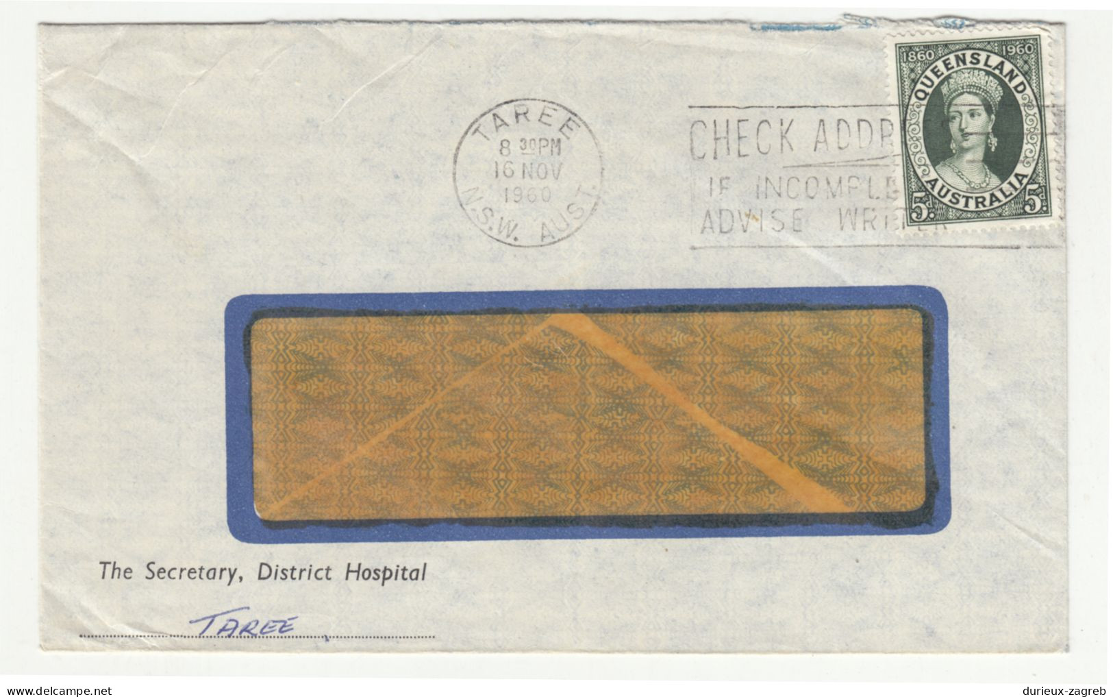 Australia Letter Cover Posted 1960 Taree B200720* - Covers & Documents